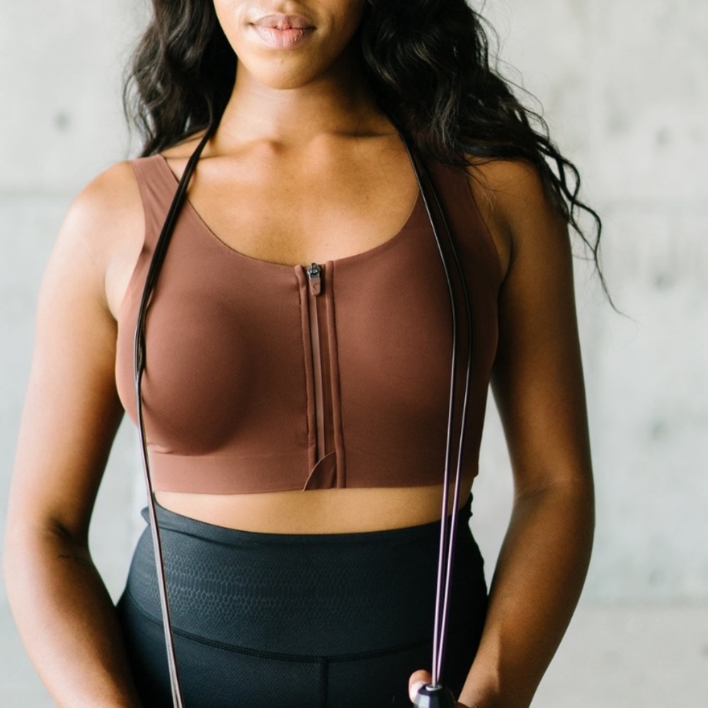 Zyia zip sports bra